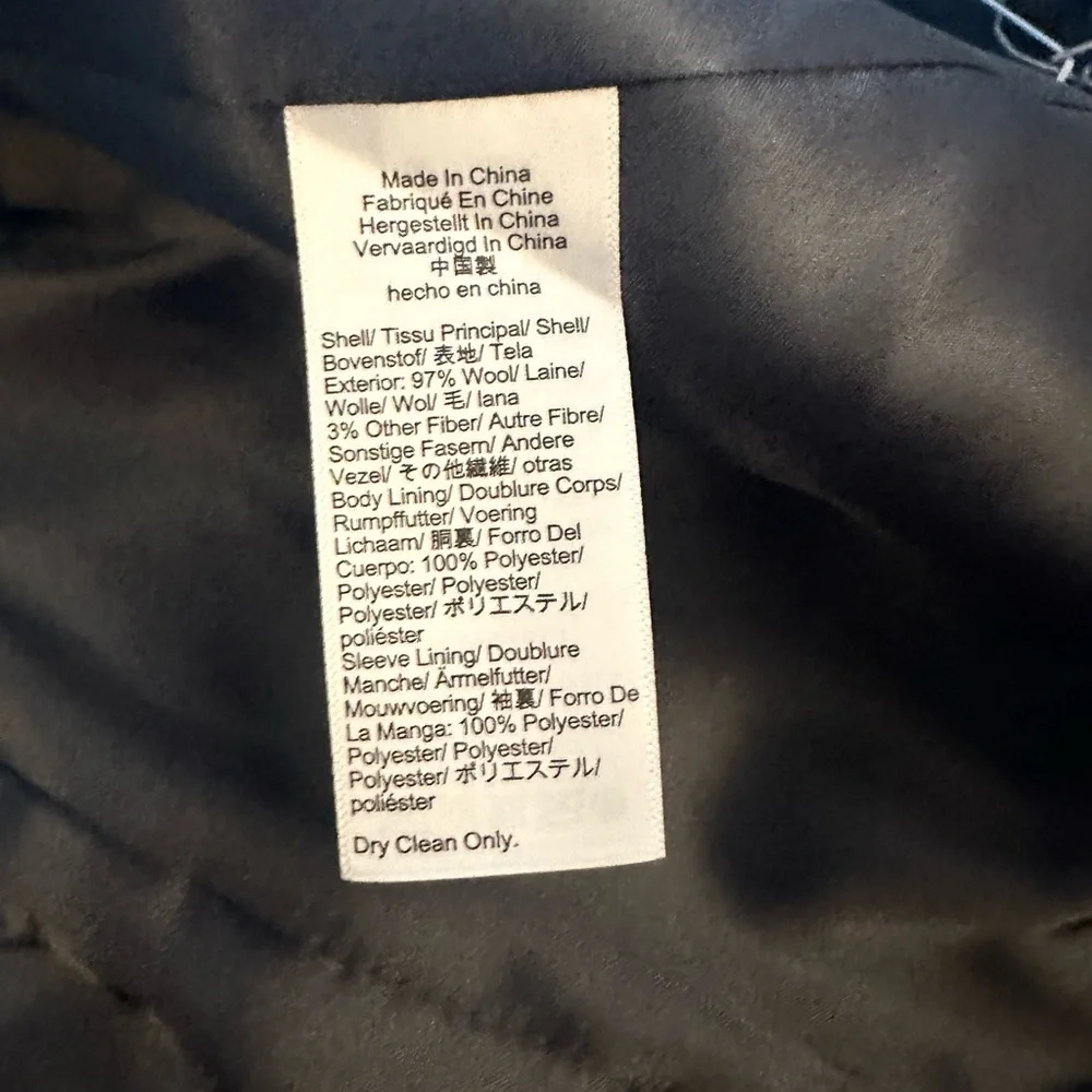 J Crew Black Wool Double-Breasted Blazer - Picture 6 of 6